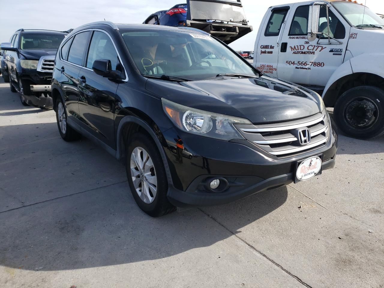 HONDA CR-V EXL 2014 with VIN 2HKRM3H71EH555757 - Photo from auction