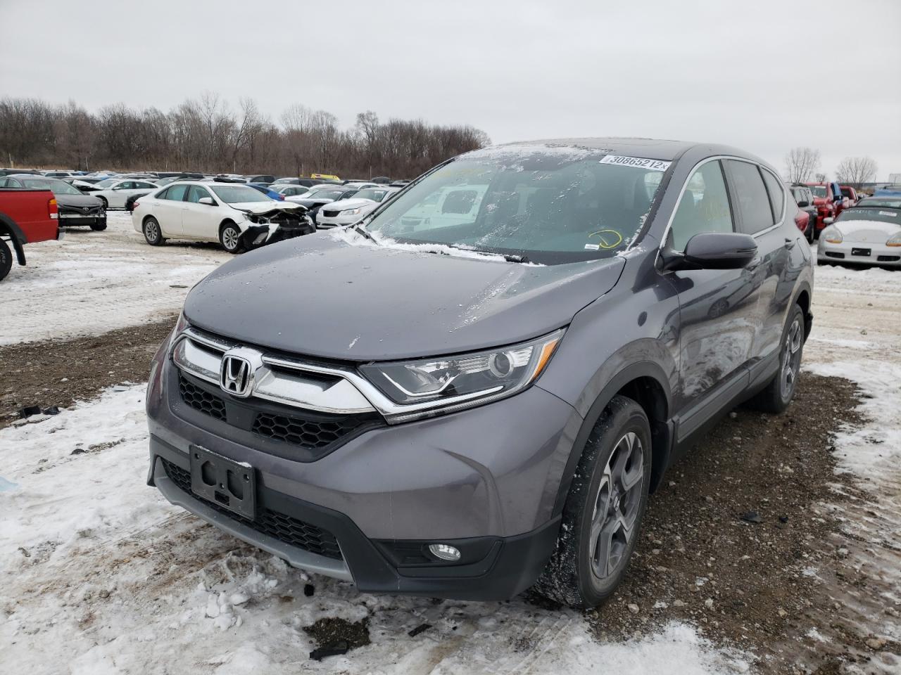 Photo 2 from auction – 2018 HONDA CR-V EX with VIN 7FARW2H56JE074855