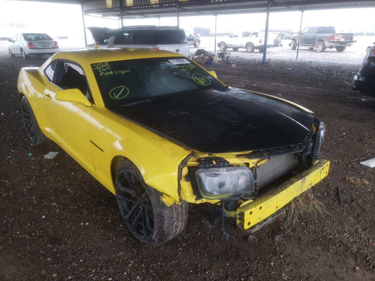 CHEVROLET CAMARO SS 2013 with VIN 2G1FS1EW6D9243100 - Photo from auction