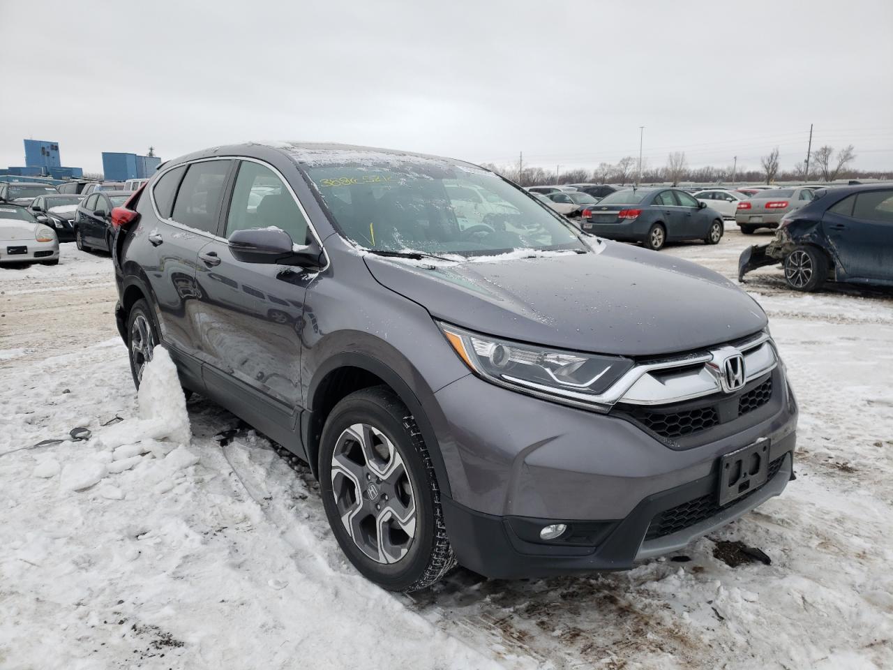 HONDA CR-V EX 2018 with VIN 7FARW2H56JE074855 - Photo from auction