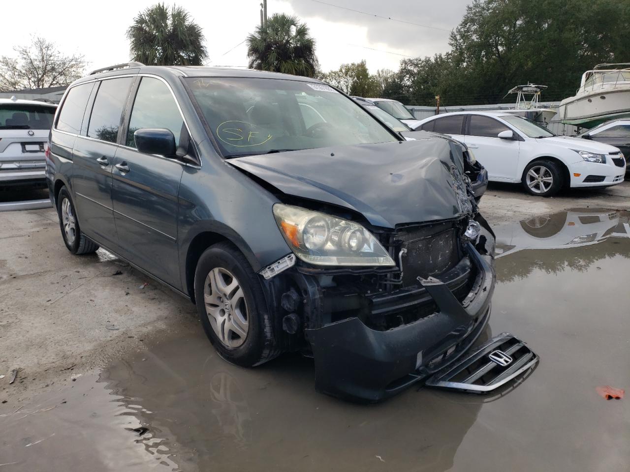 HONDA ODYSSEY EX 2005 with VIN 5FNRL38785B114953 - Photo from auction