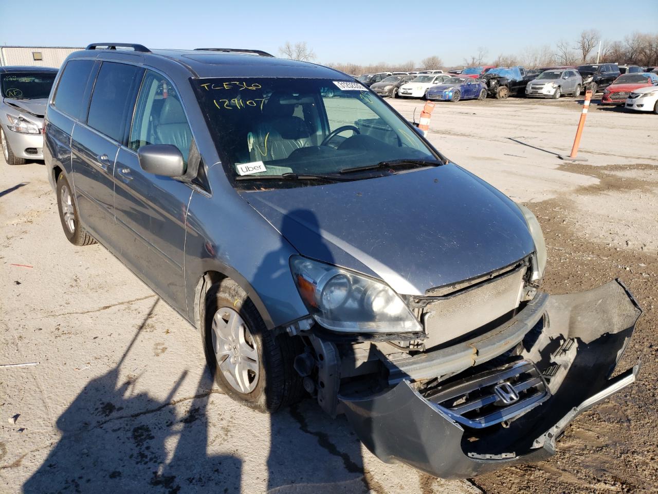 Photo 1 from auction – 2007 HONDA ODYSSEY EX with VIN 5FNRL38777B129107