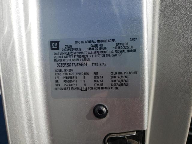 Photo 10 from auction – 2007 SATURN OUTLOOK XR with VIN 5GZER23717J124944