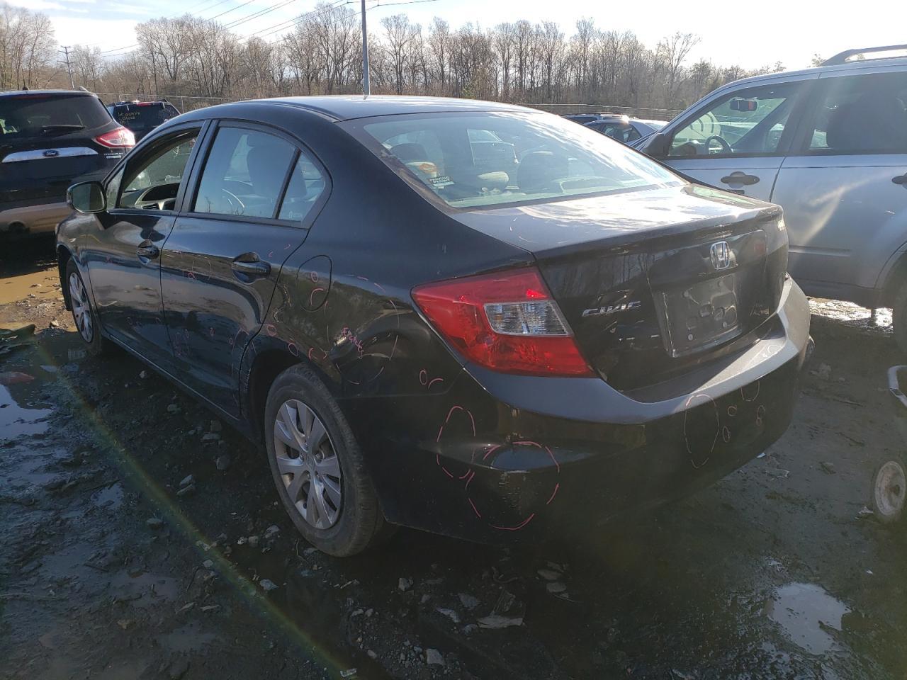 Photo 3 from auction – 2012 HONDA CIVIC LX with VIN 19XFB2F50CE312771