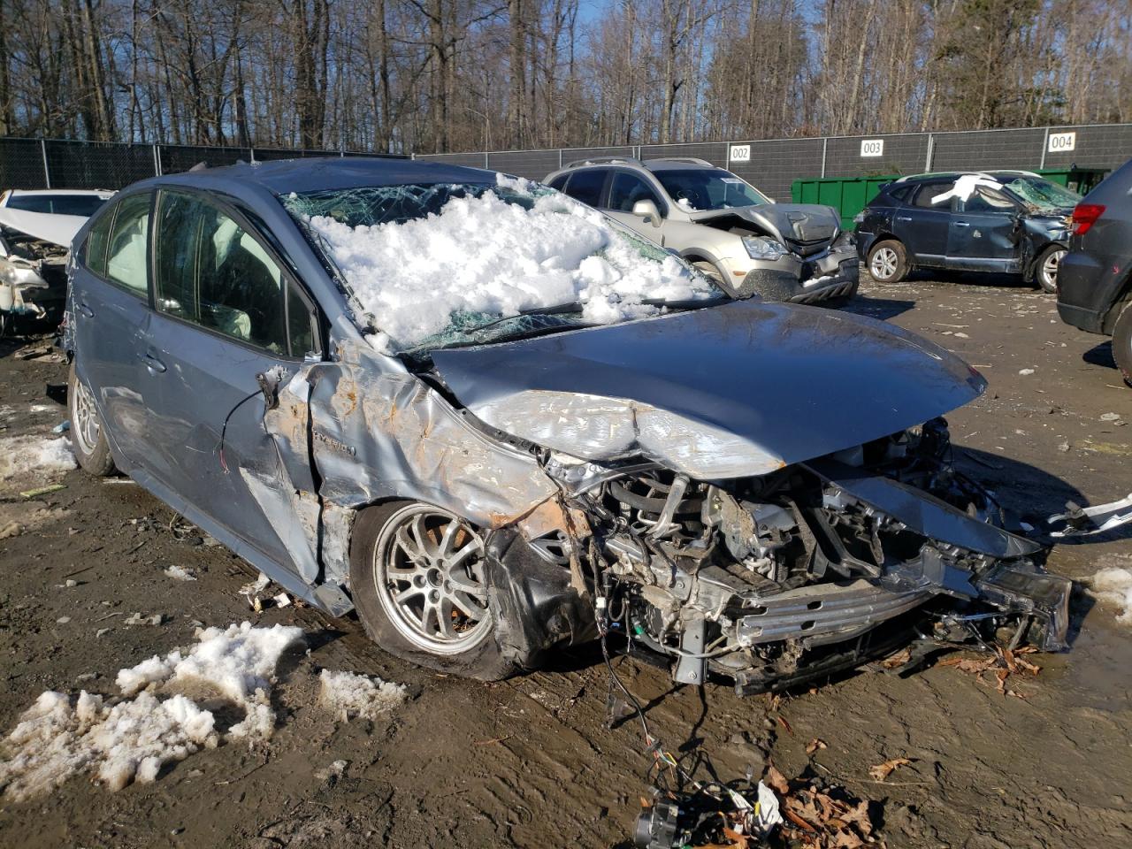Photo 1 from auction – 2021 TOYOTA COROLLA LE with VIN JTDEAMDE6MJ018261