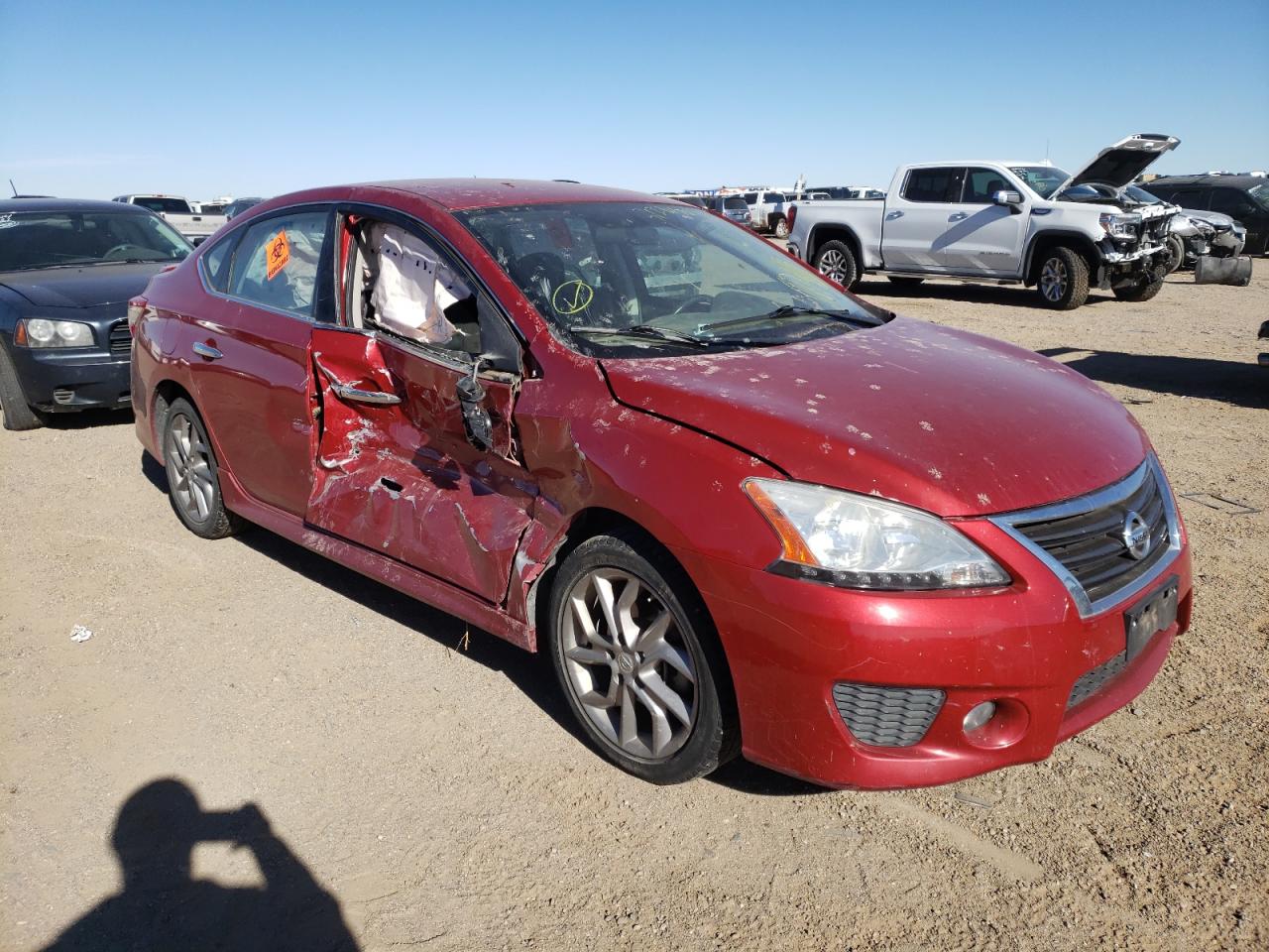 NISSAN SENTRA S 2013 with VIN 3N1AB7AP2DL789606 - Photo from auction