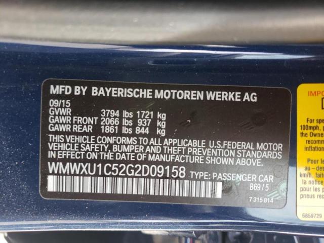 Photo 10 from auction – 2016 MINI COOPER with VIN WMWXU1C52G2D09158
