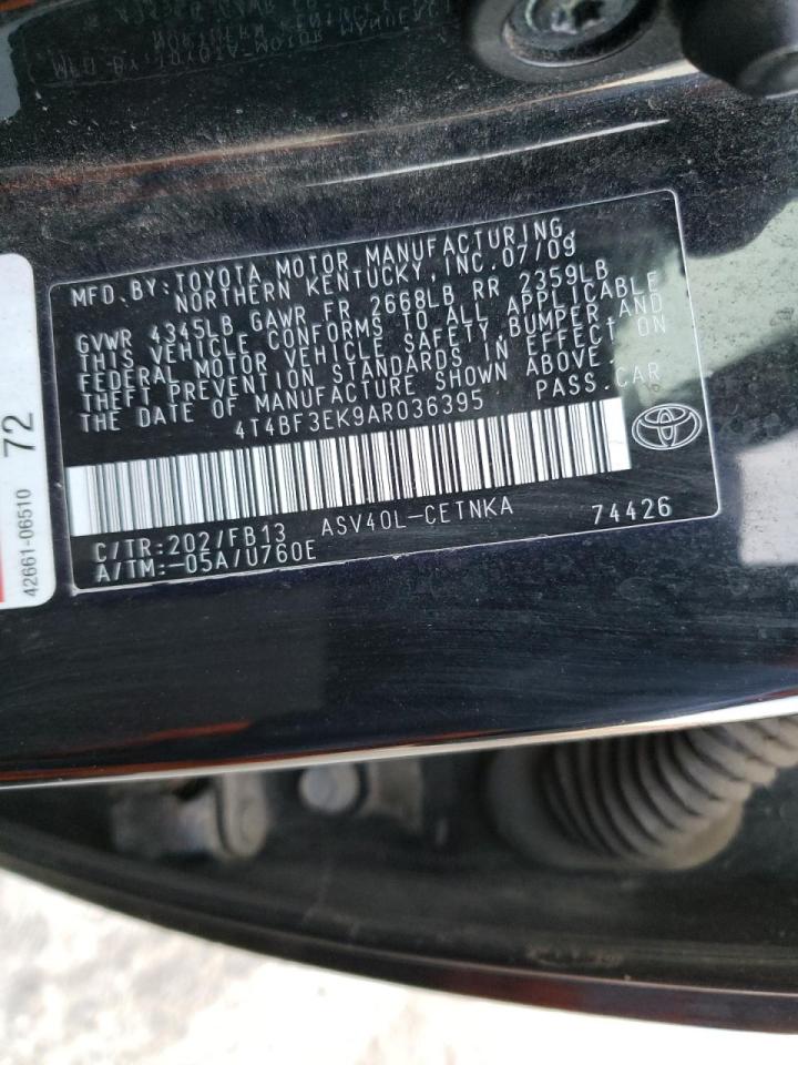 Photo 10 from auction – 2010 TOYOTA CAMRY BASE with VIN 4T4BF3EK9AR036395