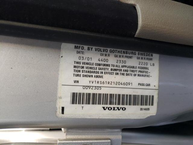 Photo 10 from auction – 2001 VOLVO S60 with VIN YV1RS61R212046091