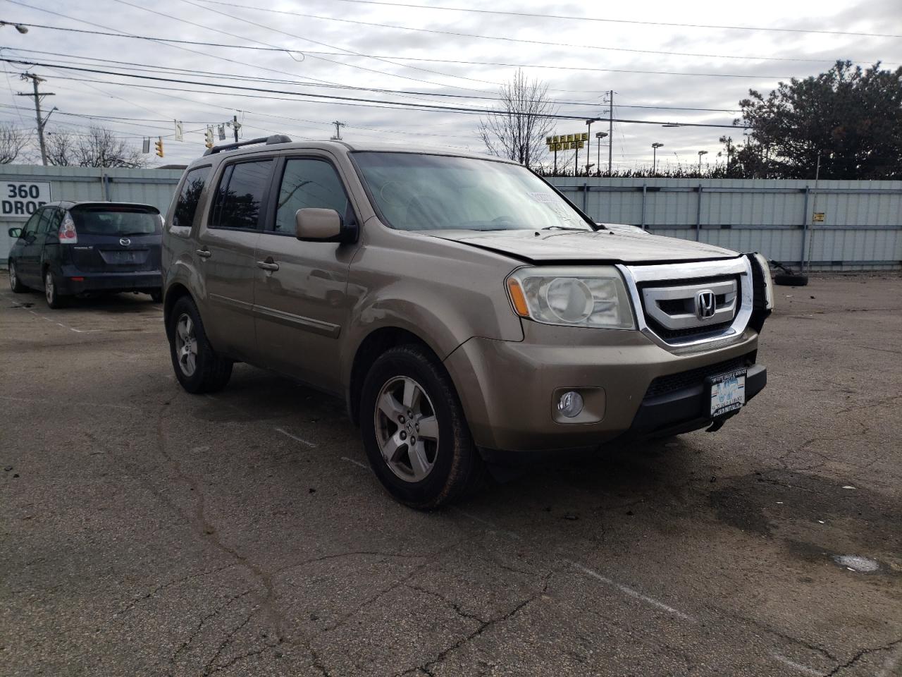 HONDA PILOT EX 2009 with VIN 5FNYF38459B008393 - Photo from auction