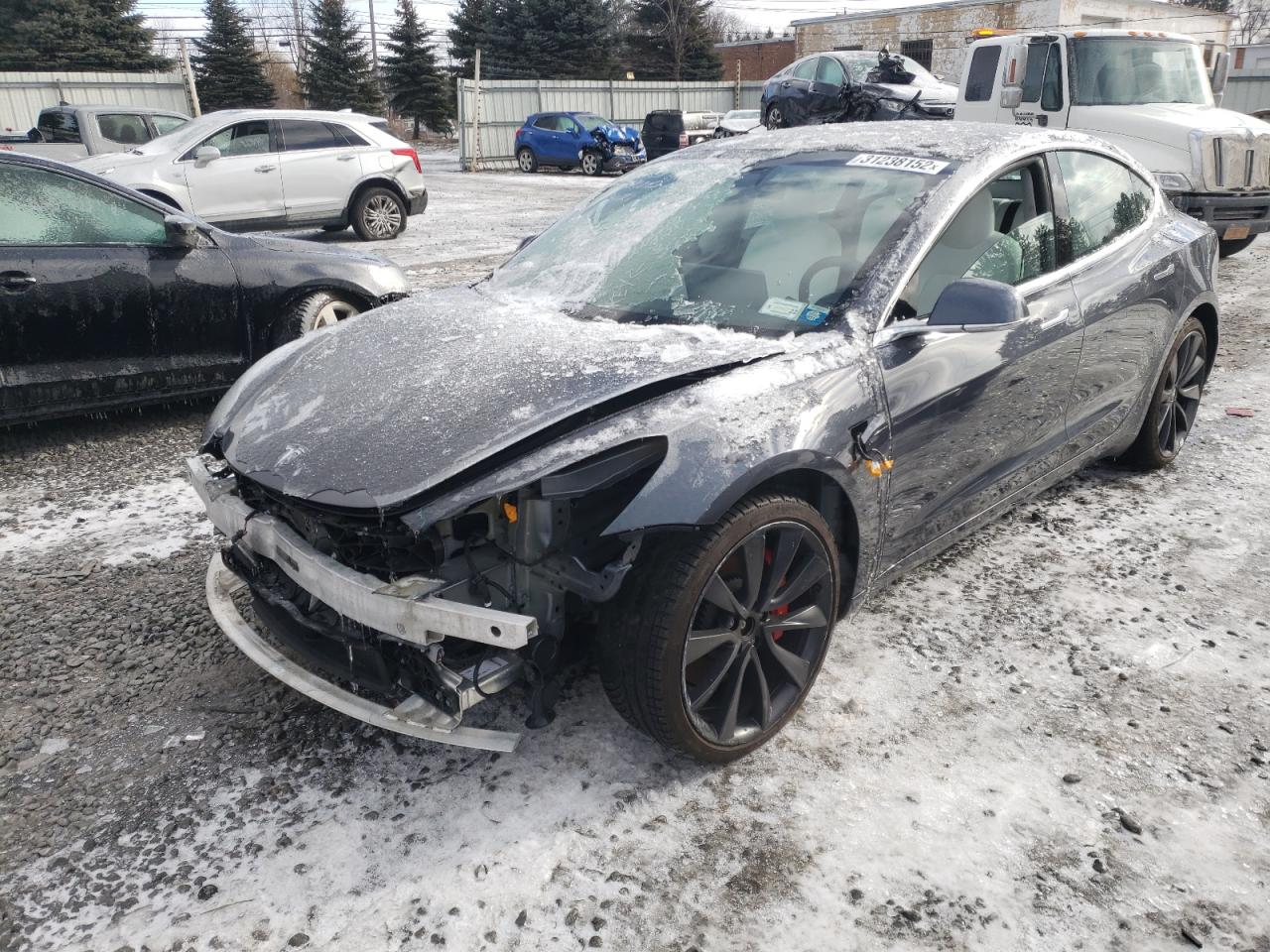 Photo 2 from auction – 2020 TESLA MODEL 3 with VIN 5YJ3E1EC7LF714544