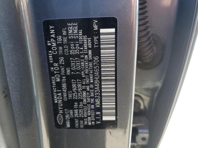 Photo 10 from auction – 2017 HYUNDAI TUCSON LIM with VIN KM8J33A48HU465706