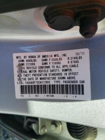 Photo 10 from auction – 2012 ACURA TL with VIN 19UUA8F70CA013980
