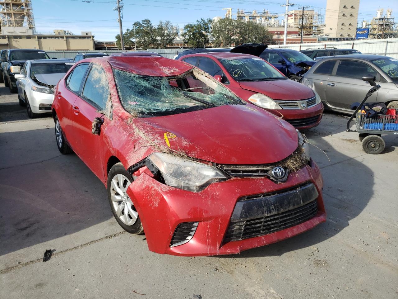 TOYOTA COROLLA L 2016 with VIN 2T1BURHE9GC515449 - Photo from auction