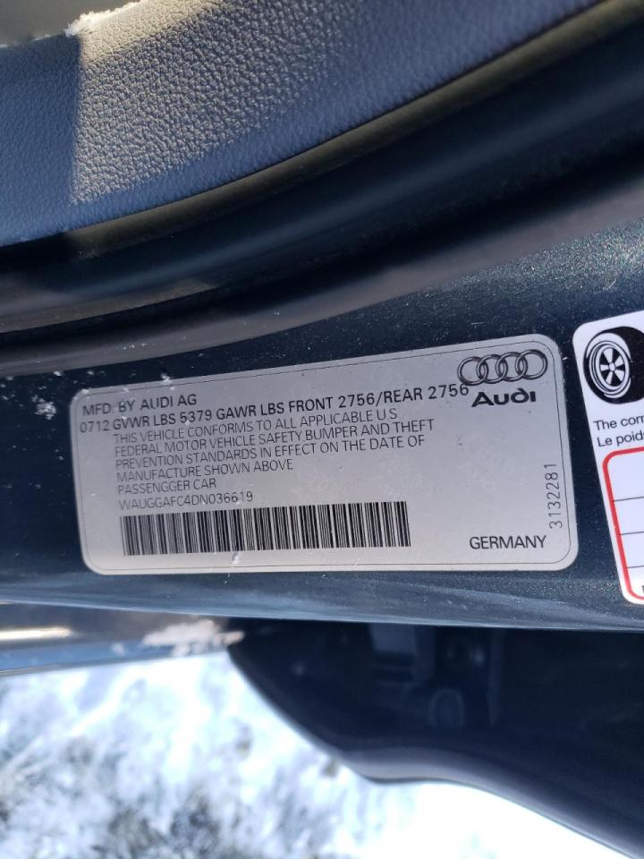 Photo 10 from auction – 2013 AUDI A6 PREMIUM with VIN WAUGGAFC4DN036619