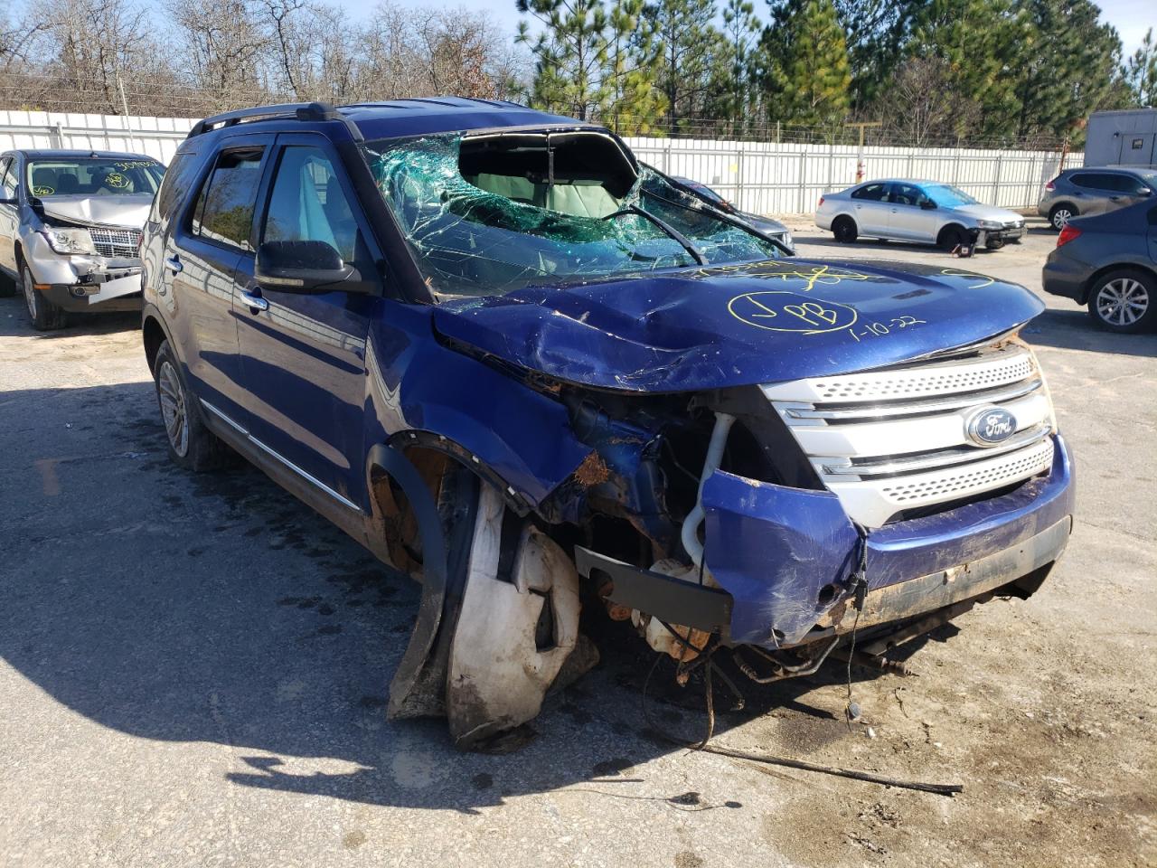 FORD EXPLORER X 2013 with VIN 1FM5K7D96DGA03091 - Photo from auction