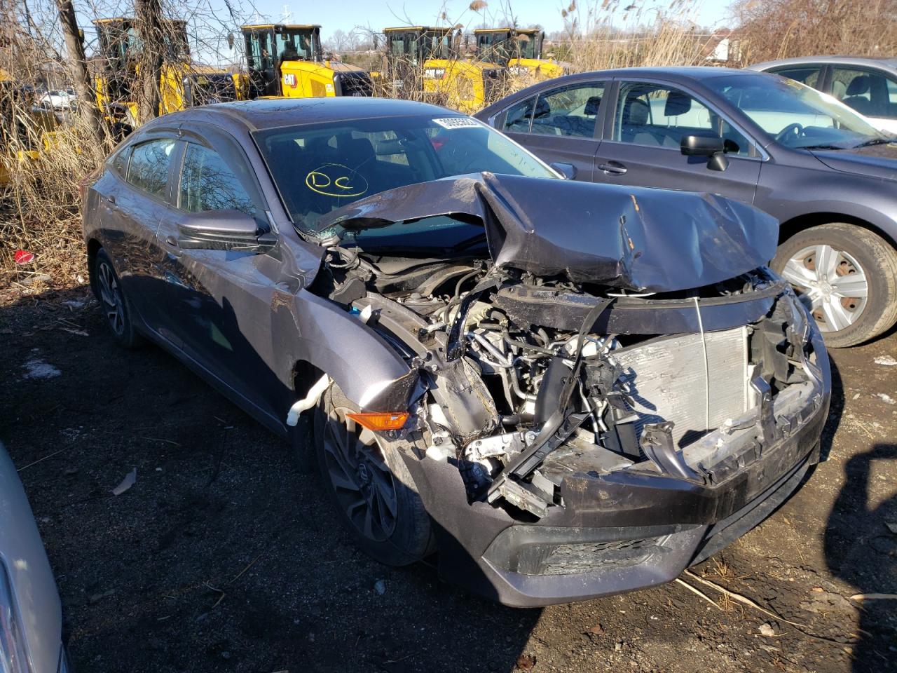 HONDA CIVIC EX 2017 with VIN 19XFC2F75HE224952 - Photo from auction