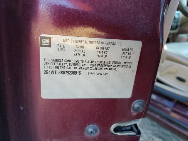 Photo 10 from auction – 2007 CHEVROLET IMPALA LT with VIN 2G1WT58K579236916