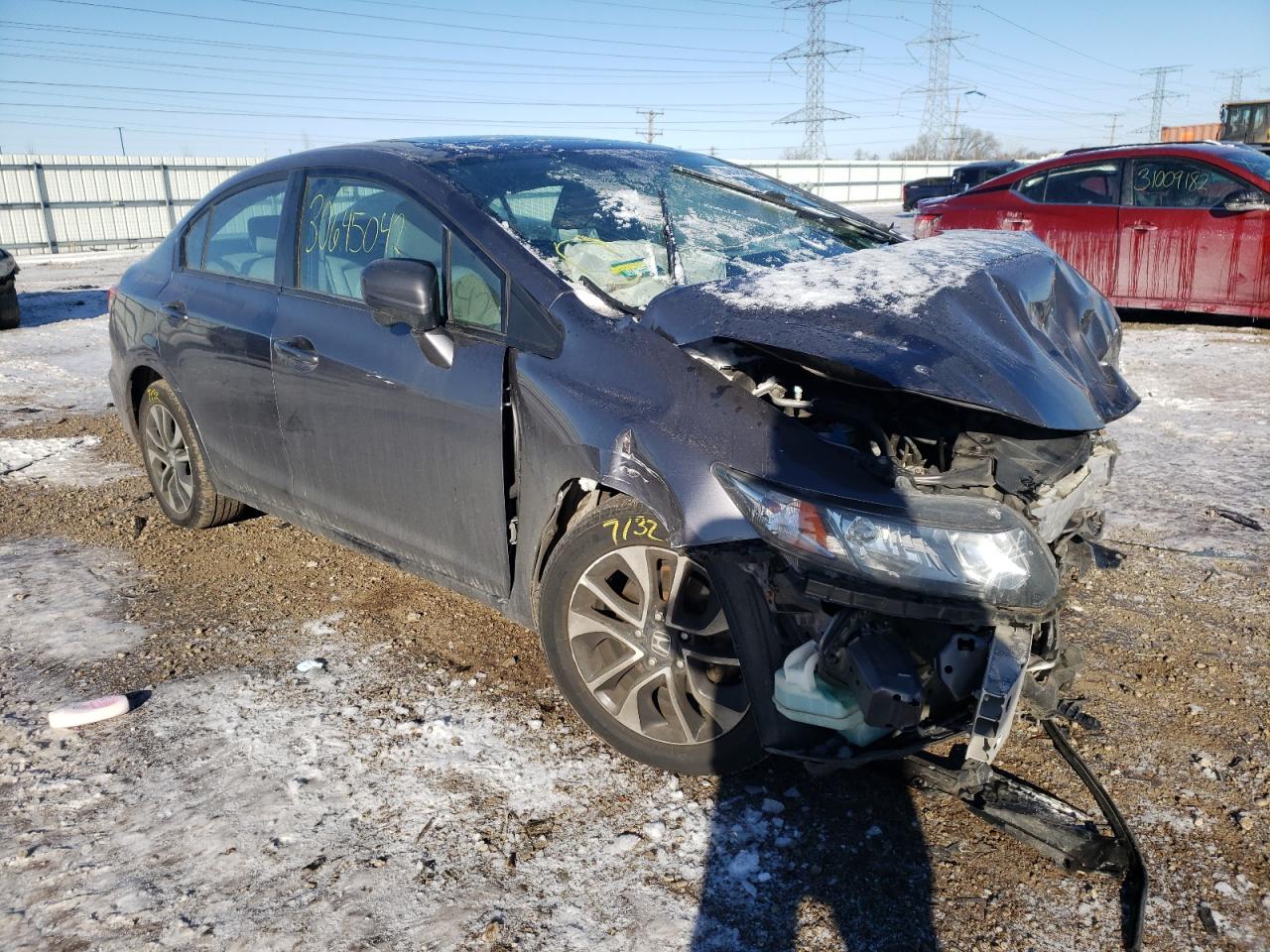 HONDA CIVIC EX 2015 with VIN 19XFB2F89FE110591 - Photo from auction