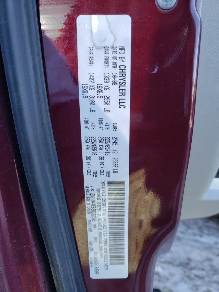 Photo 10 from auction – 2009 DODGE GRAND CARA with VIN 2D8HN44E69R522945