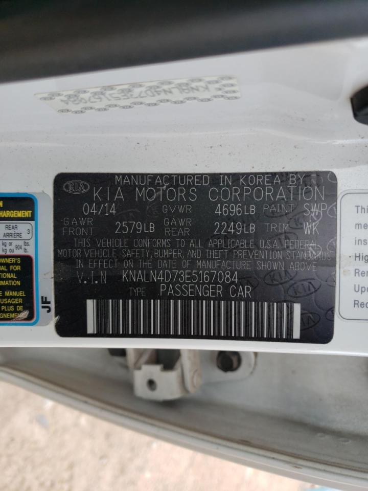 Photo 10 from auction – 2014 KIA CADENZA PR with VIN KNALN4D73E5167084