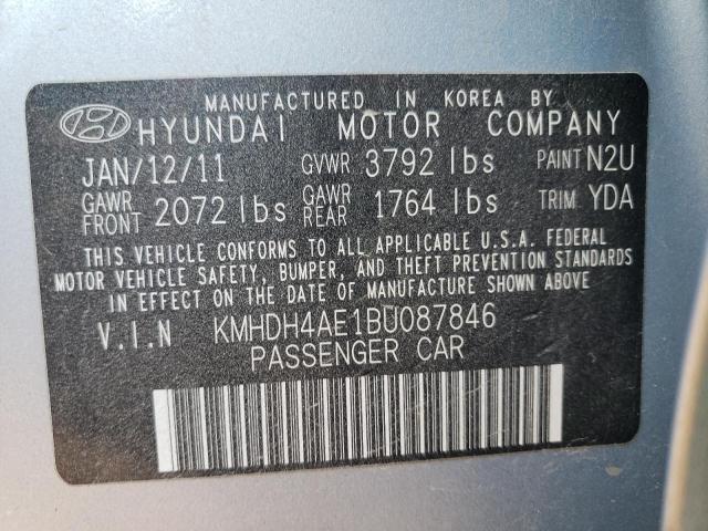 Photo 10 from auction – 2011 HYUNDAI ELANTRA GL with VIN KMHDH4AE1BU087846