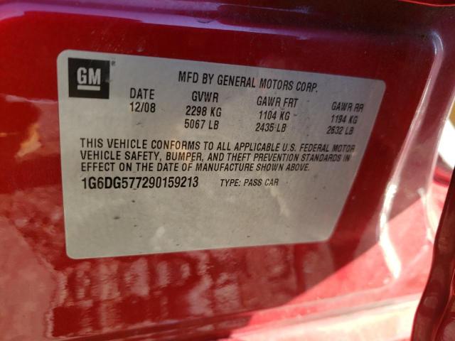 Photo 10 from auction – 2009 CADILLAC CTS with VIN 1G6DG577290159213