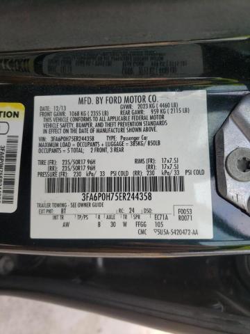 Photo 10 from auction – 2014 FORD FUSION SE with VIN 3FA6P0H75ER244358