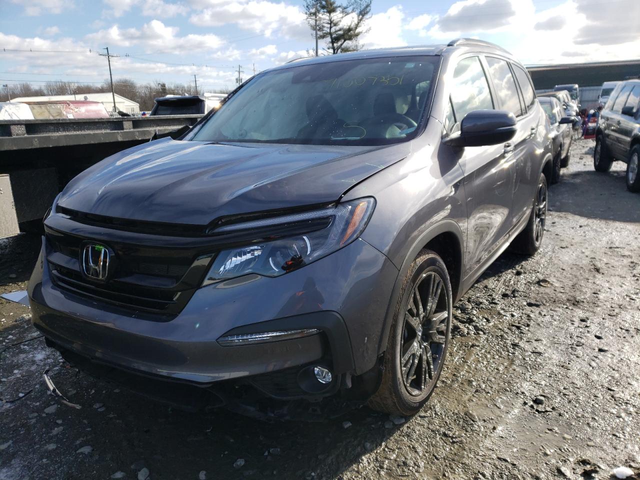 Photo 2 from auction – 2021 HONDA PILOT SE with VIN 5FNYF5H21MB034508