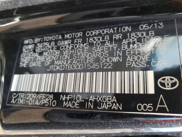 Photo 10 from auction – 2013 TOYOTA PRIUS C with VIN JTDKDTB30D1545122