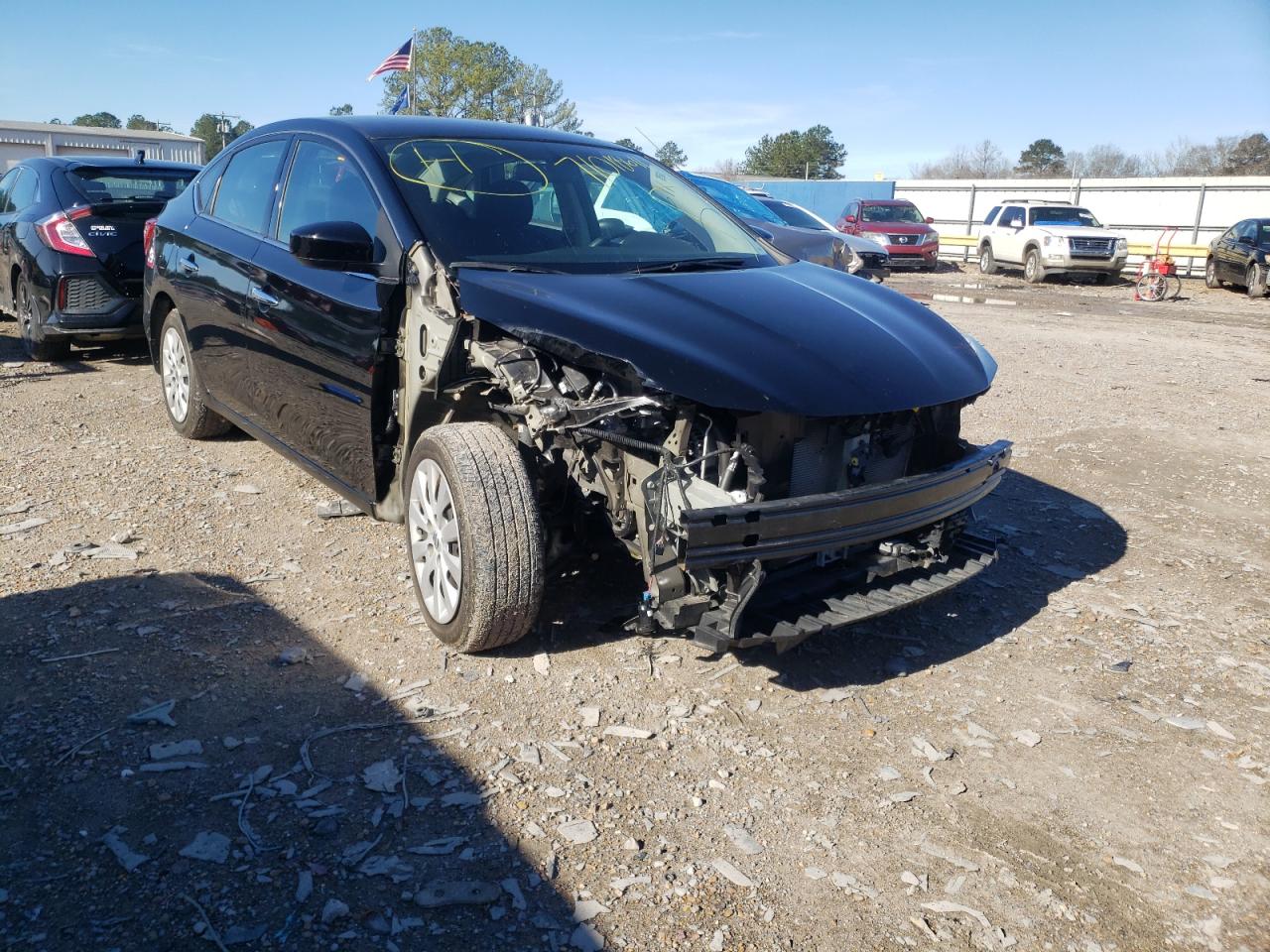 NISSAN SENTRA S 2019 with VIN 3N1AB7AP1KY251415 - Photo from auction