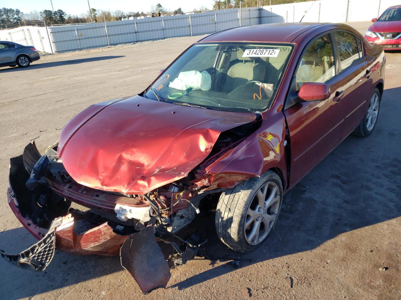 Photo 2 from auction – 2009 MAZDA 3 I with VIN JM1BK32G591197446
