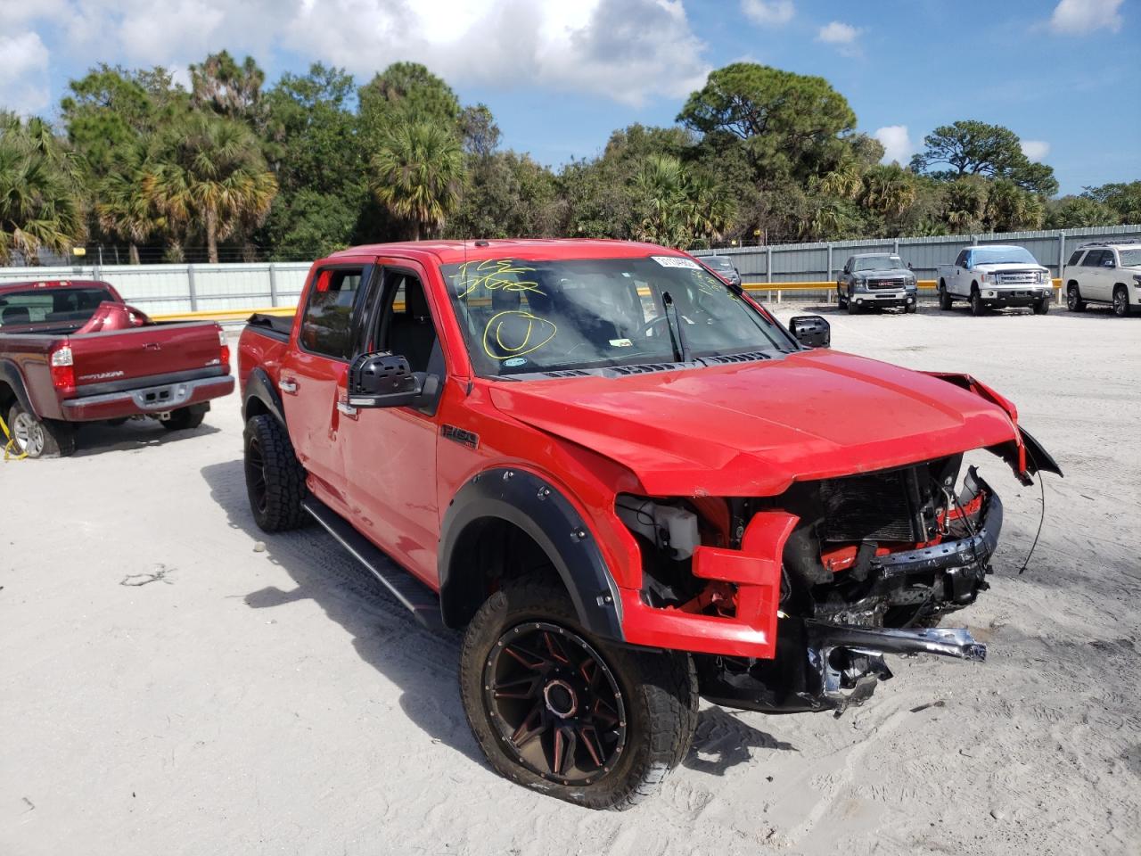 FORD F150 SUPER 2017 with VIN 1FTEW1C83HKC36802 - Photo from auction