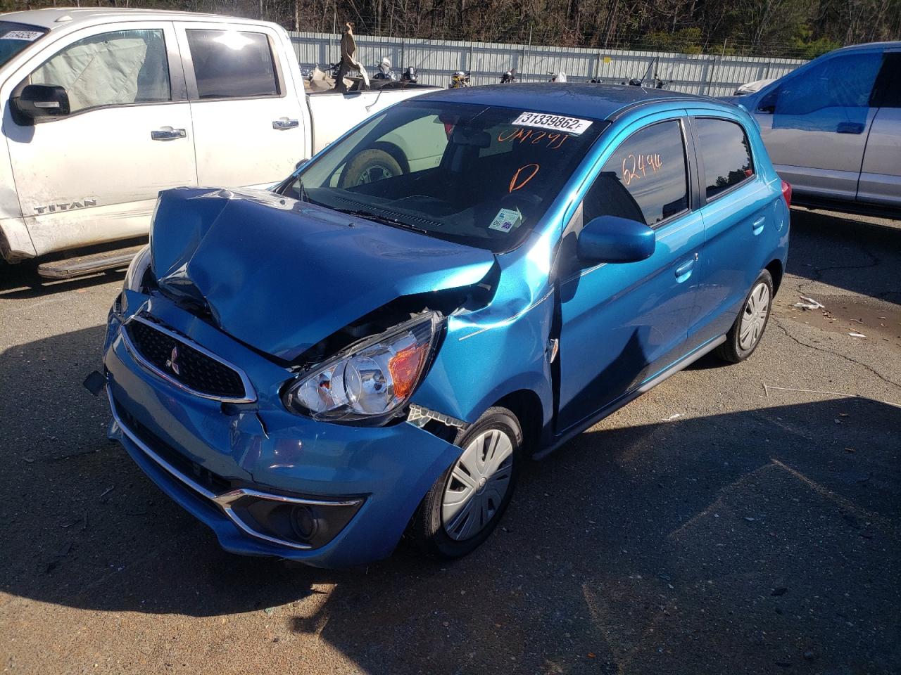 Photo 2 from auction – 2017 MITSUBISHI MIRAGE ES with VIN ML32A3HJ2HH019895