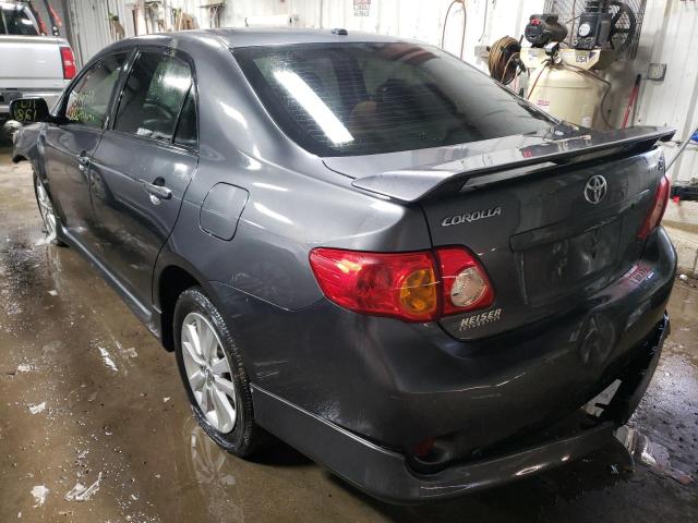 Photo 3 from auction – 2009 TOYOTA COROLLA BA with VIN 1NXBU40E09Z113545