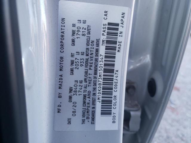 Photo 10 from auction – 2021 MAZDA CX-3 SPORT with VIN JM1DKDB73M1501347
