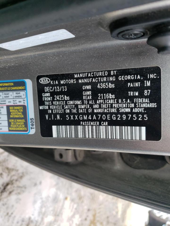 Photo 10 from auction – 2014 KIA OPTIMA LX with VIN 5XXGM4A70EG297525