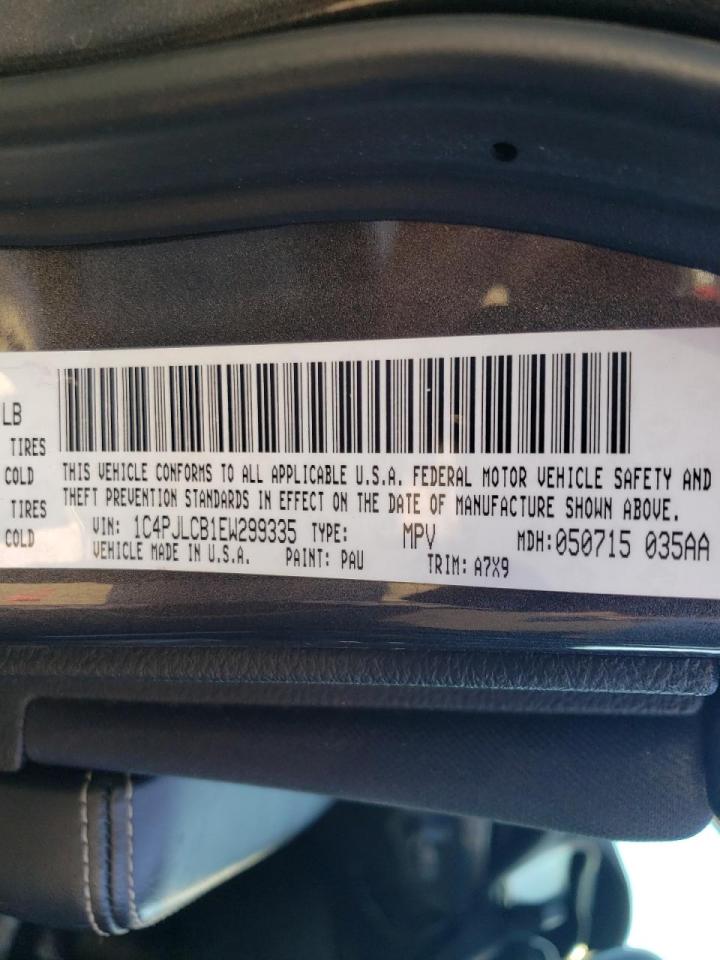 Photo 10 from auction – 2014 JEEP CHEROKEE L with VIN 1C4PJLCB1EW299335
