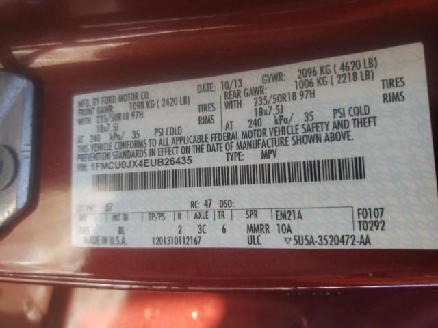 Photo 10 from auction – 2014 FORD ESCAPE TIT with VIN 1FMCU0JX4EUB26435