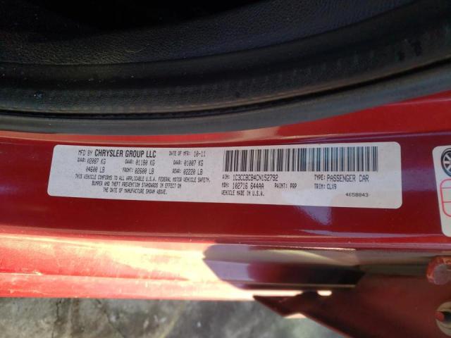 Photo 10 from auction – 2012 CHRYSLER 200 LIMITE with VIN 1C3CCBCB4CN152792