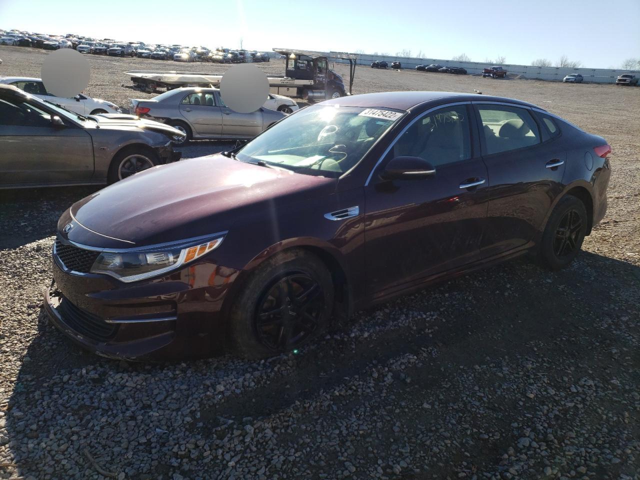 Photo 2 from auction – 2016 KIA OPTIMA LX with VIN 5XXGT4L33GG050161