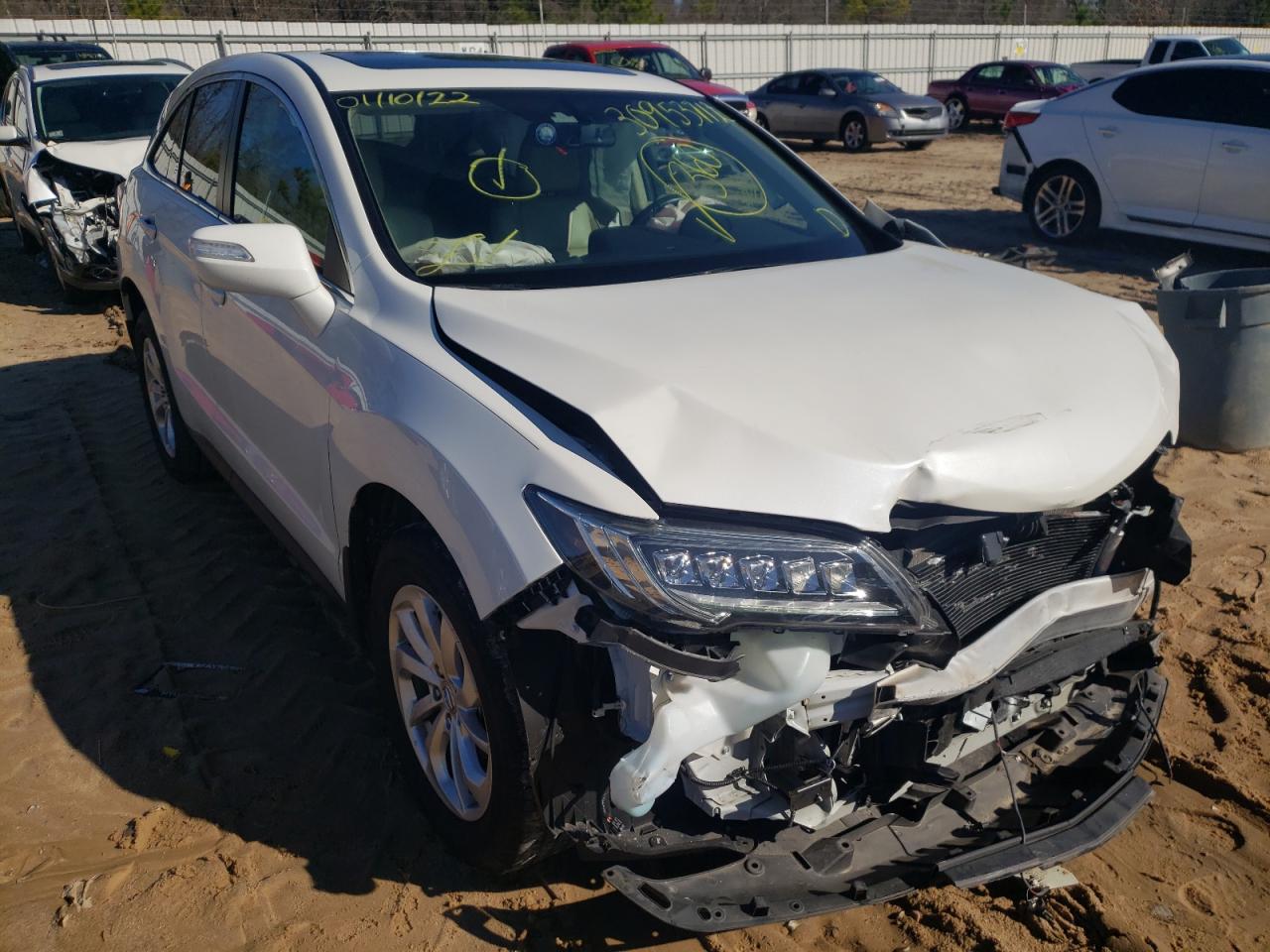 ACURA RDX 2016 with VIN 5J8TB3H32GL014127 - Photo from auction