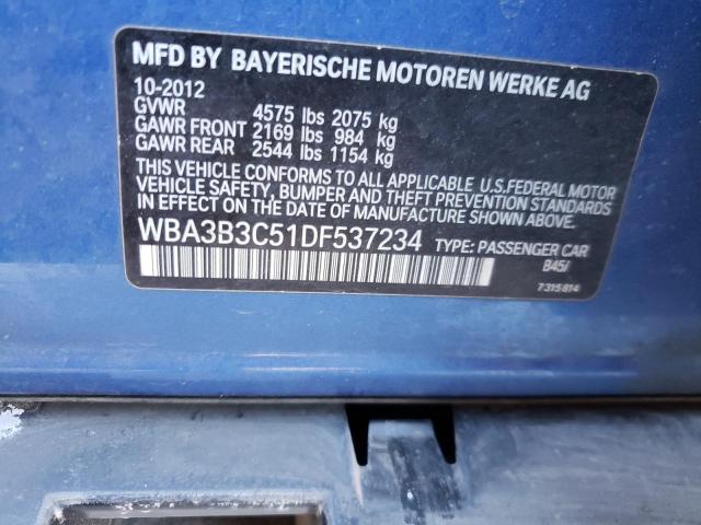Photo 10 from auction – 2013 BMW 328 XI with VIN WBA3B3C51DF537234