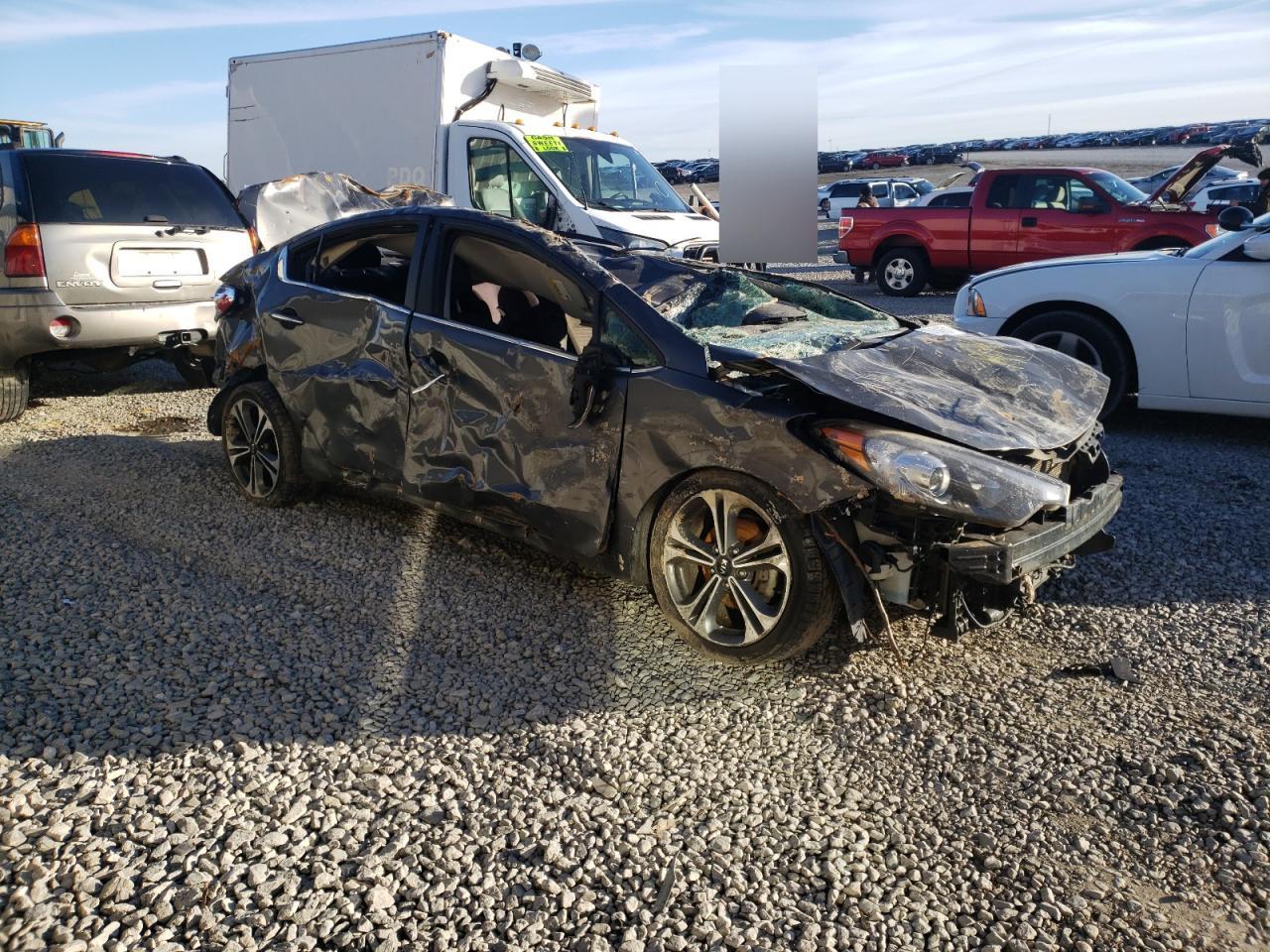 KIA FORTE EX 2014 with VIN KNAFX4A83E5094514 - Photo from auction
