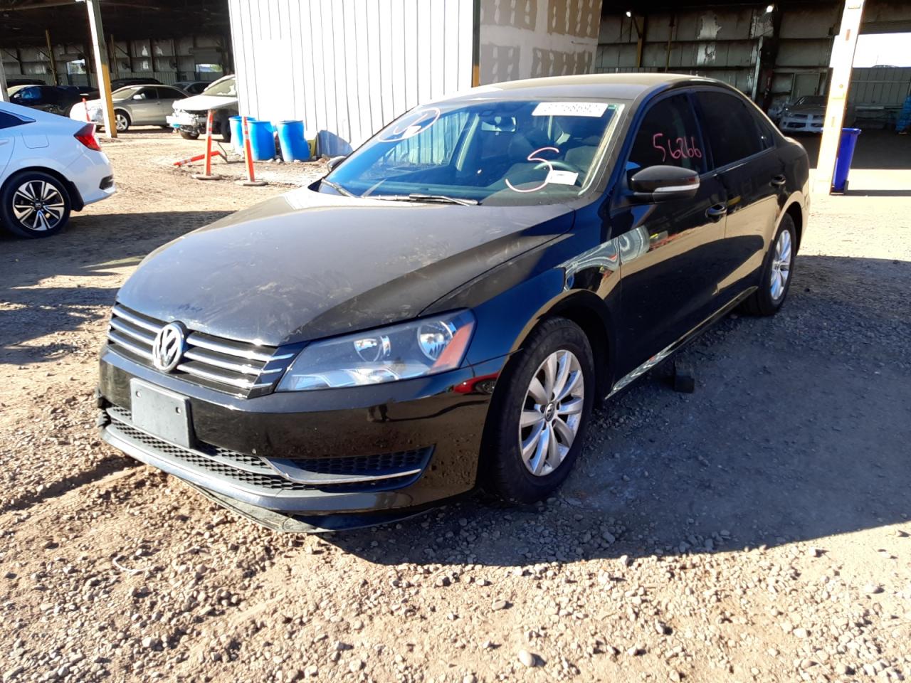 Photo 2 from auction – 2013 VOLKSWAGEN PASSAT S with VIN 1VWAP7A33DC113864