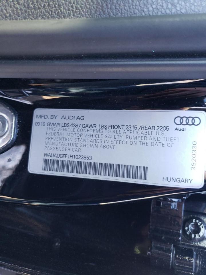 Photo 10 from auction – 2017 AUDI A3 PREMIUM with VIN WAUAUGFF1H1023853
