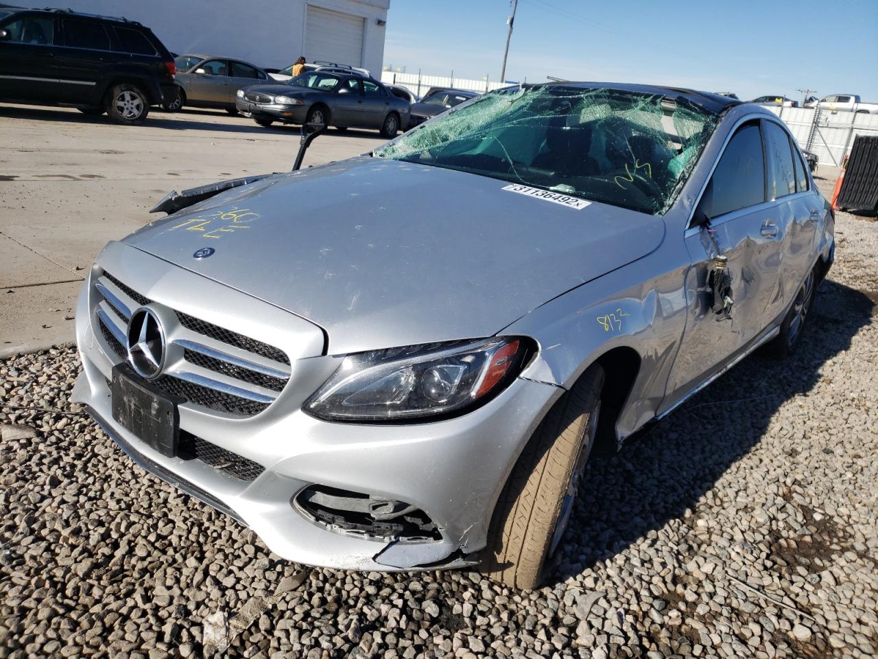 Photo 2 from auction – 2015 MERCEDES-BENZ C CLASS with VIN 55SWF4KB6FU036623