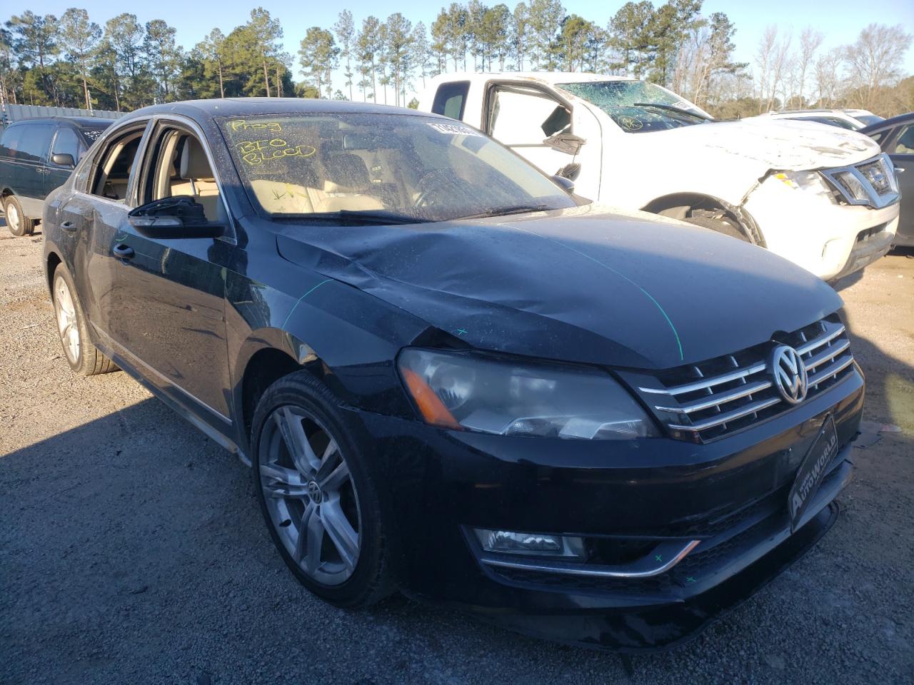 Photo 1 from auction – 2012 VOLKSWAGEN PASSAT SE with VIN 1VWBN7A33CC038298