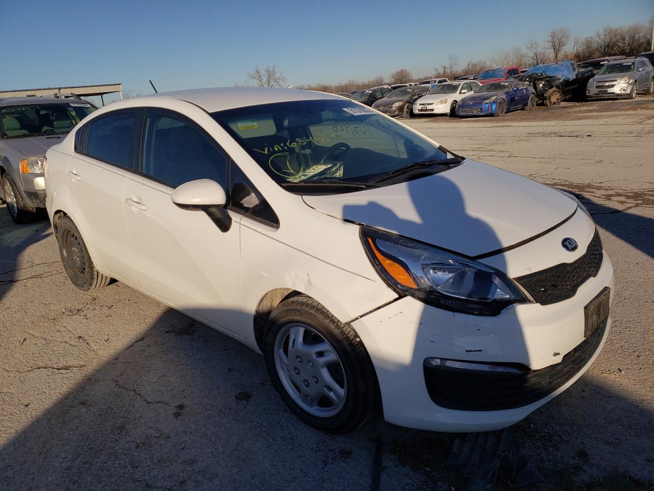 KIA RIO LX 2016 with VIN KNADM4A35G6684585 - Photo from auction