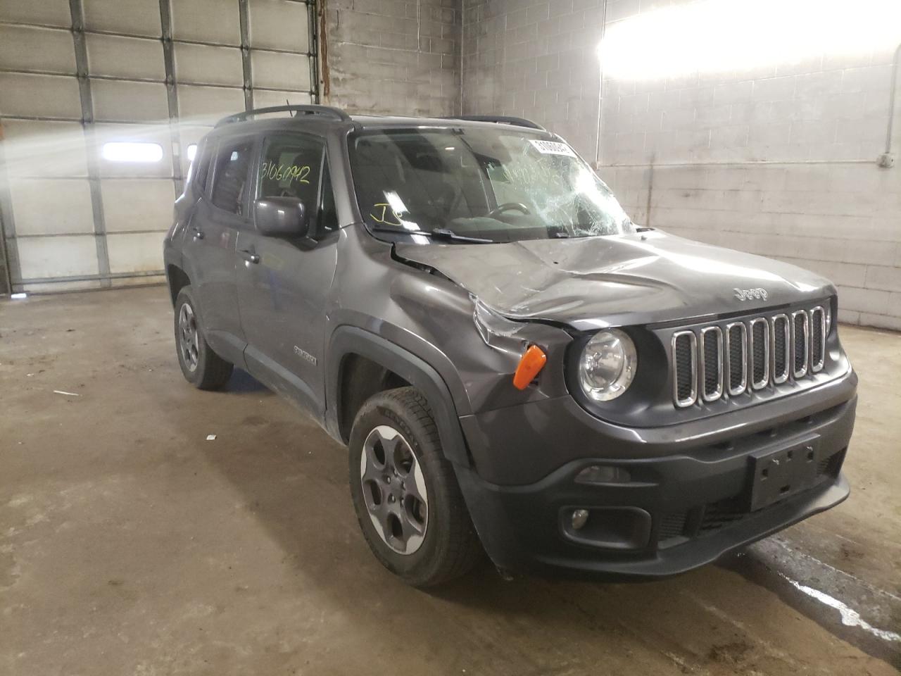 JEEP RENEGADE L 2016 with VIN ZACCJBBW6GPC80258 - Photo from auction